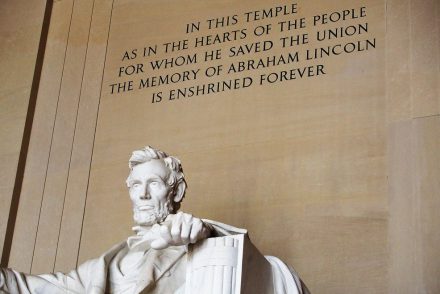 Lincoln Memorial in Washington D.C., 2017